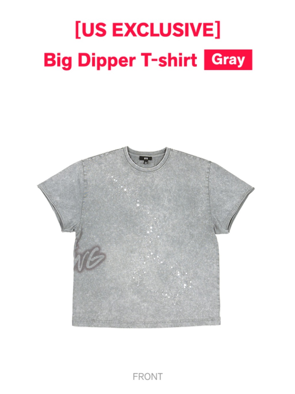 Big Dipper Short Sleeve T-Shirt - Gray